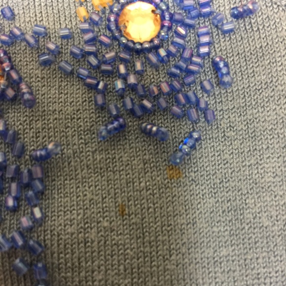 Beautiful Rhinestone & Beaded Vintage Sweater - Picture 7 of 7